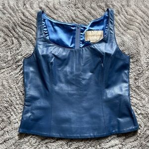 Vintage Margaret Godfrey Leather Corset Top